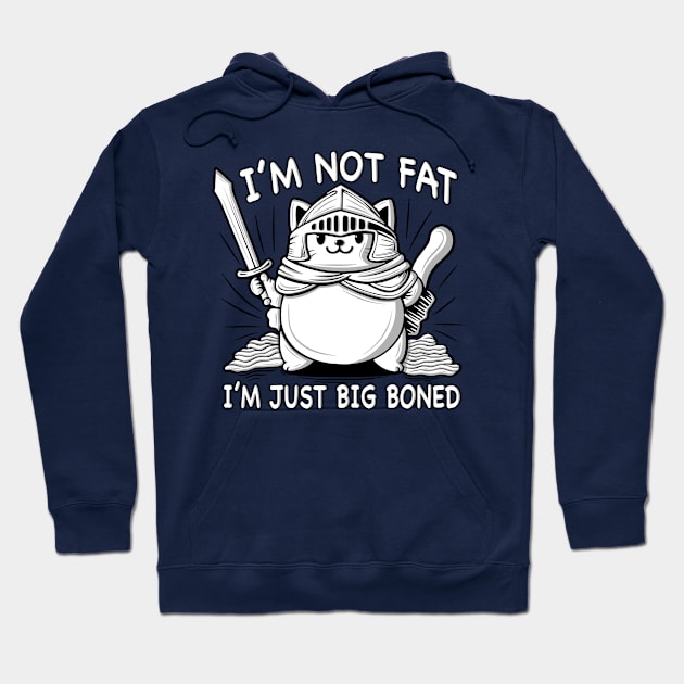 Cute Fat Cat With Funny Words. Hoodie by ilhnklv